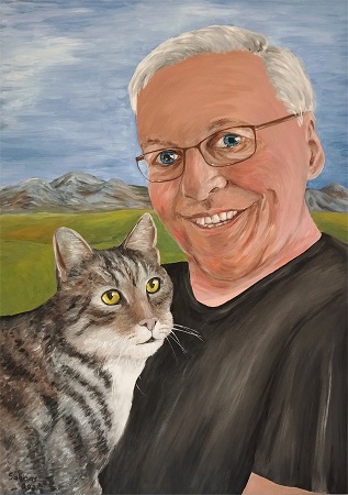Gemälde Karl mit Tom-Tom November 2023